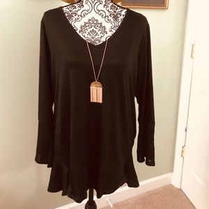 Simply Noelle tunic with ruffle hem